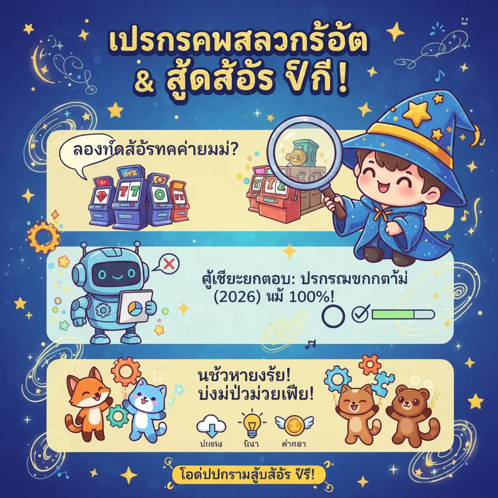 โหลดโปรแกรมสูตรสล็อต ฟรี - โปรแกรมสแกนสล็อต