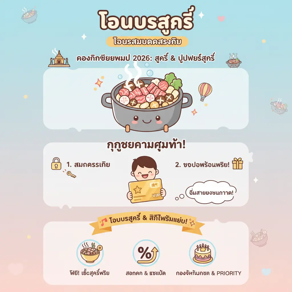 โบนัสสมัครสมาชิก - โบนัสสุกี้