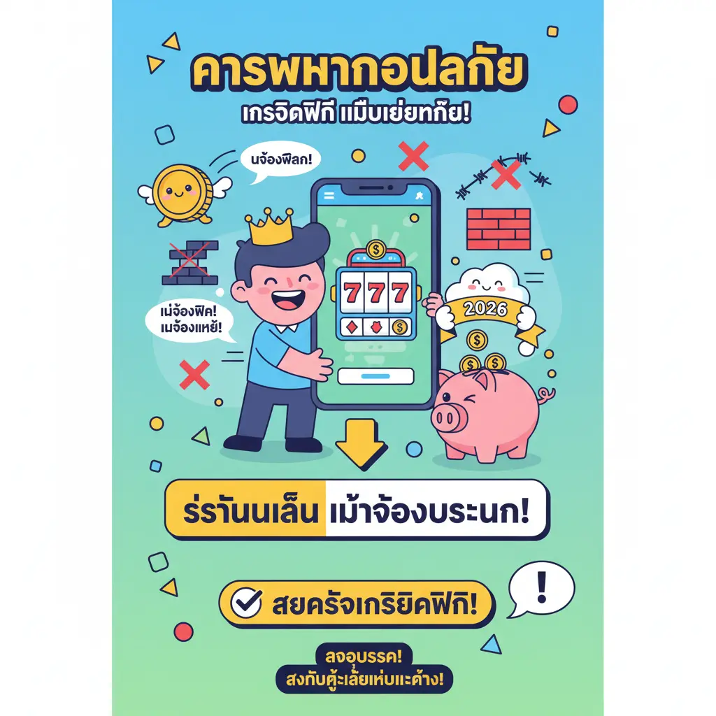 เครดิตฟรีไม่มีเงื่อนไข - การพนันออนไลน์