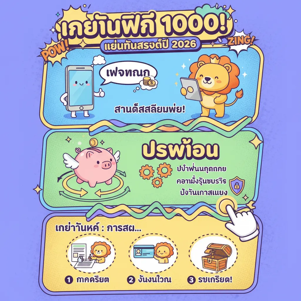 เครดิตฟรี 1000 - พนันออนไลน์