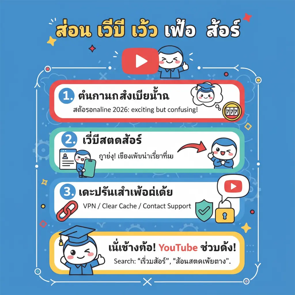 สอน วิธี เข้า เว็บ สล็อต - YouTube